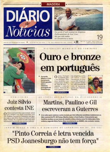 Edição do dia 10 Agosto 1995 da pubicação Diário de Notícias