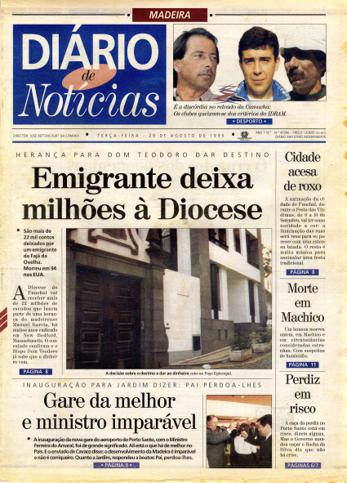 Edição do dia 29 Agosto 1995 da pubicação Diário de Notícias