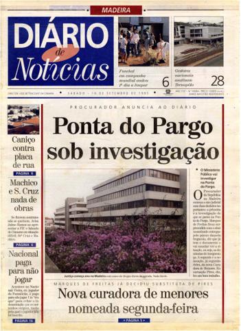 Edição do dia 16 Setembro 1995 da pubicação Diário de Notícias