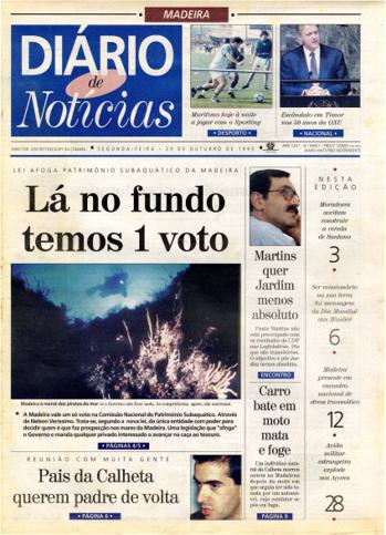 Edição do dia 23 Outubro 1995 da pubicação Diário de Notícias