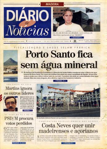 Edição do dia 24 Outubro 1995 da pubicação Diário de Notícias