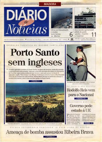 Edição do dia 26 Outubro 1995 da pubicação Diário de Notícias