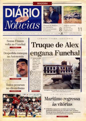 Edição do dia 30 Outubro 1995 da pubicação Diário de Notícias