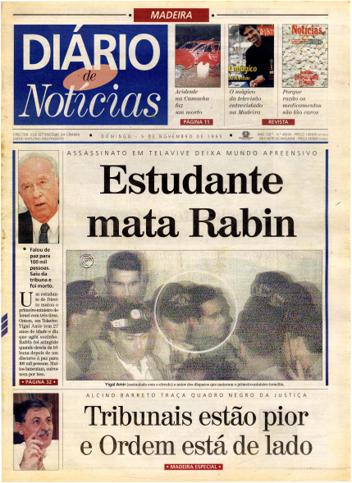 Edição do dia 5 Novembro 1995 da pubicação Diário de Notícias