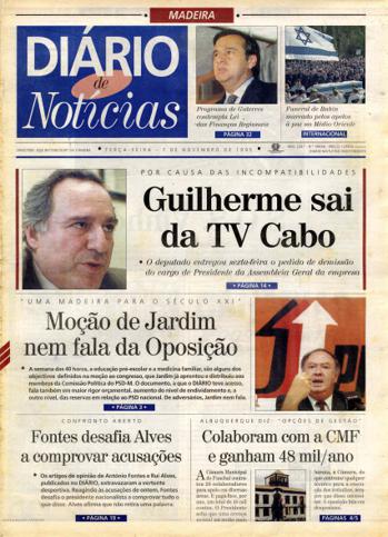 Edição do dia 7 Novembro 1995 da pubicação Diário de Notícias