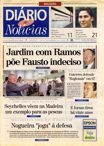 Edição do dia 25 Novembro 1995 da pubicação Diário de Notícias