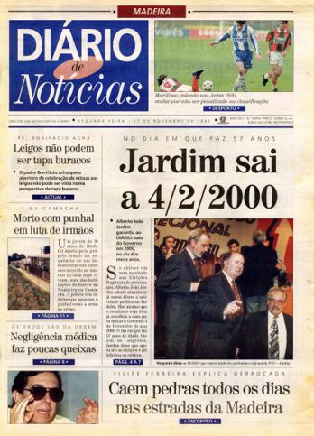 Edição do dia 27 Novembro 1995 da pubicação Diário de Notícias