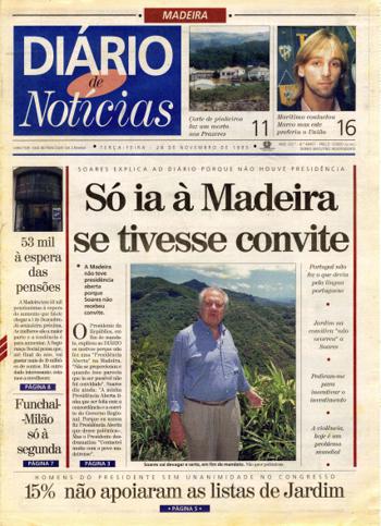 Edição do dia 28 Novembro 1995 da pubicação Diário de Notícias