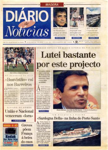 Edição do dia 11 Dezembro 1995 da pubicação Diário de Notícias