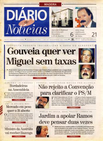 Edição do dia 20 Dezembro 1995 da pubicação Diário de Notícias