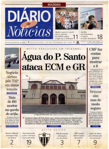Edição do dia 22 Dezembro 1995 da pubicação Diário de Notícias