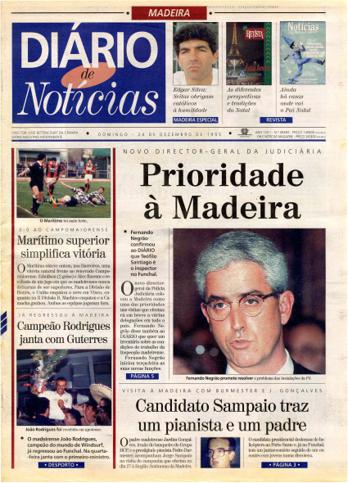 Edição do dia 24 Dezembro 1995 da pubicação Diário de Notícias