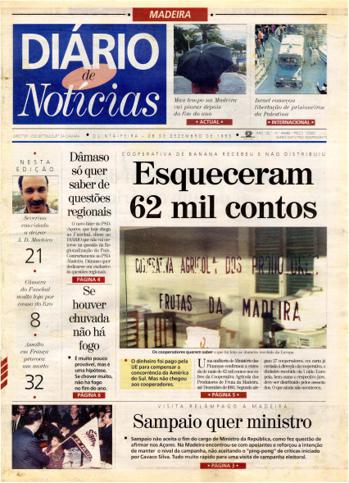 Edição do dia 28 Dezembro 1995 da pubicação Diário de Notícias