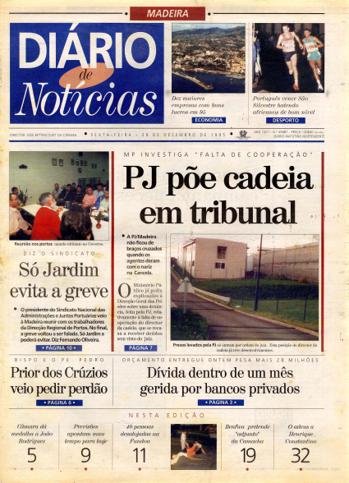 Edição do dia 29 Dezembro 1995 da pubicação Diário de Notícias