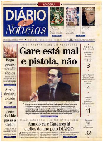 Edição do dia 31 Dezembro 1995 da pubicação Diário de Notícias