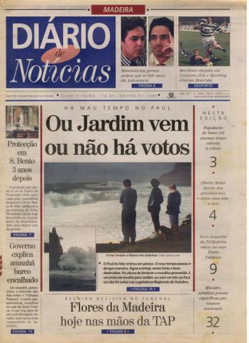 Edição do dia 10 Janeiro 1996 da pubicação Diário de Notícias