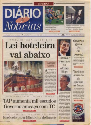 Edição do dia 12 Janeiro 1996 da pubicação Diário de Notícias