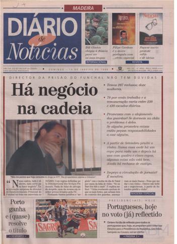 Edição do dia 14 Janeiro 1996 da pubicação Diário de Notícias