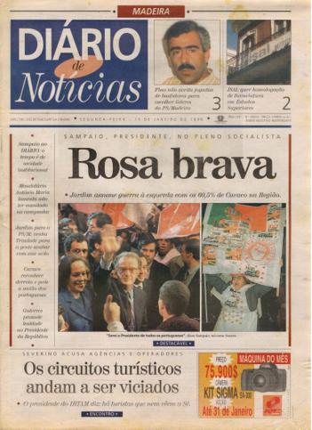 Edição do dia 15 Janeiro 1996 da pubicação Diário de Notícias