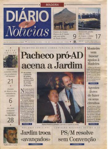 Edição do dia 18 Janeiro 1996 da pubicação Diário de Notícias