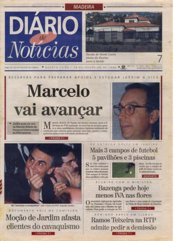 Edição do dia 28 Fevereiro 1996 da pubicação Diário de Notícias