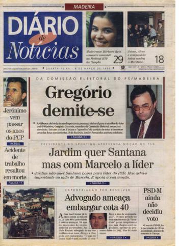 Edição do dia 6 Março 1996 da pubicação Diário de Notícias