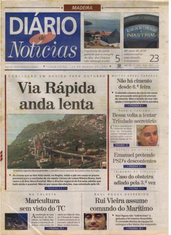 Edição do dia 12 Março 1996 da pubicação Diário de Notícias