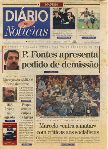 Edição do dia 1 Abril 1996 da pubicação Diário de Notícias