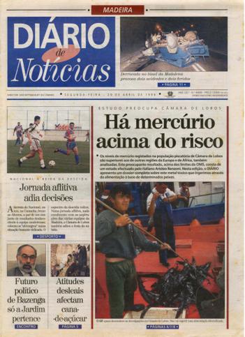 Edição do dia 29 Abril 1996 da pubicação Diário de Notícias