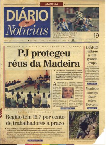 Edição do dia 1 Maio 1996 da pubicação Diário de Notícias