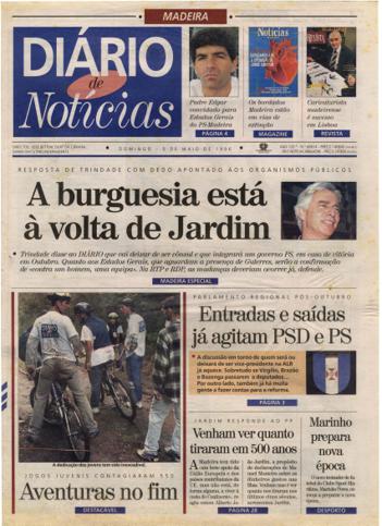 Edição do dia 5 Maio 1996 da pubicação Diário de Notícias