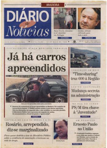 Edição do dia 10 Maio 1996 da pubicação Diário de Notícias