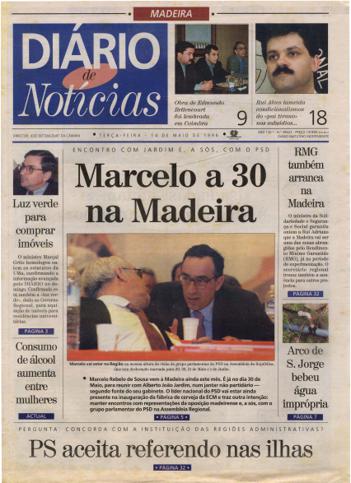 Edição do dia 14 Maio 1996 da pubicação Diário de Notícias