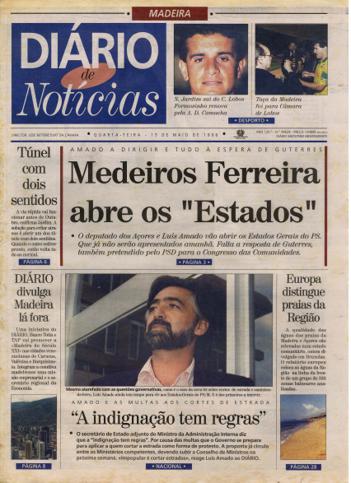 Edição do dia 15 Maio 1996 da pubicação Diário de Notícias