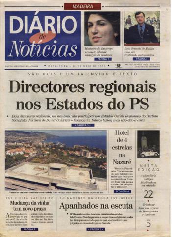 Edição do dia 24 Maio 1996 da pubicação Diário de Notícias