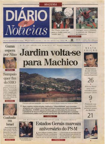 Edição do dia 30 Maio 1996 da pubicação Diário de Notícias
