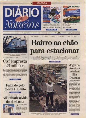 Edição do dia 6 Junho 1996 da pubicação Diário de Notícias