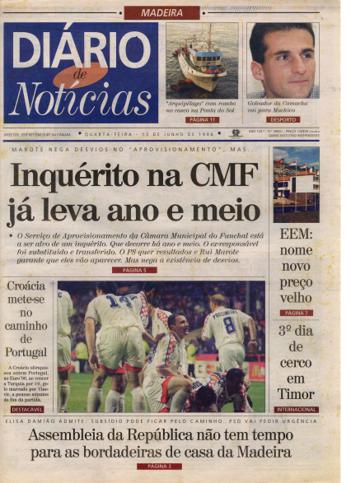 Edição do dia 12 Junho 1996 da pubicação Diário de Notícias