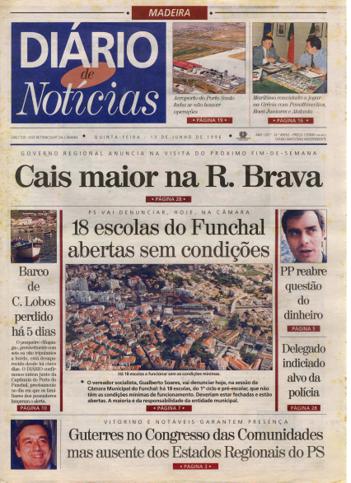 Edição do dia 13 Junho 1996 da pubicação Diário de Notícias