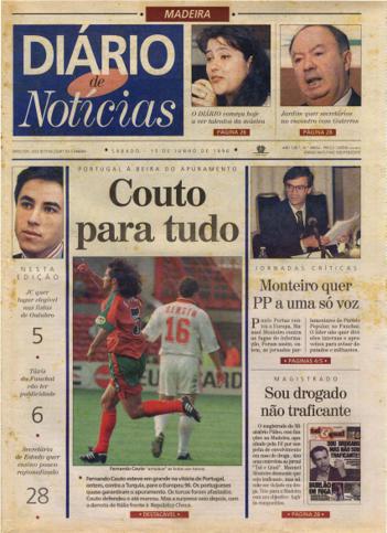 Edição do dia 15 Junho 1996 da pubicação Diário de Notícias