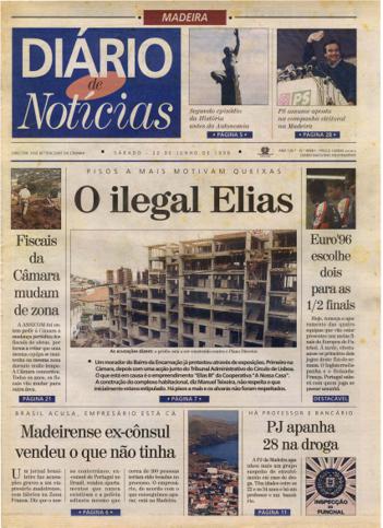 Edição do dia 22 Junho 1996 da pubicação Diário de Notícias