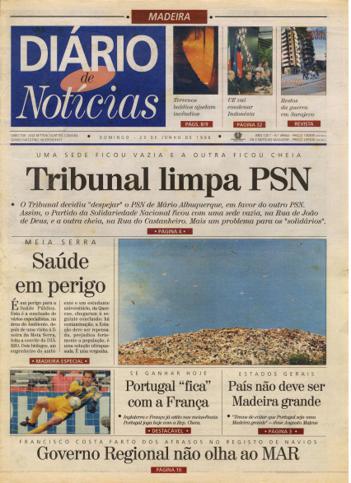 Edição do dia 23 Junho 1996 da pubicação Diário de Notícias