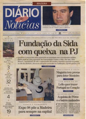 Edição do dia 26 Junho 1996 da pubicação Diário de Notícias