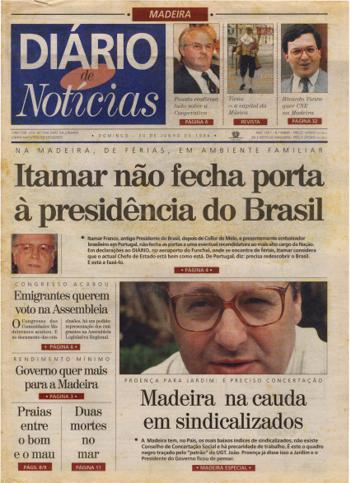 Edição do dia 30 Junho 1996 da pubicação Diário de Notícias