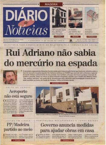 Edição do dia 7 Julho 1996 da pubicação Diário de Notícias