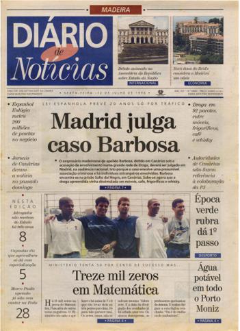 Edição do dia 12 Julho 1996 da pubicação Diário de Notícias