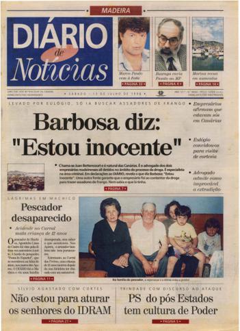 Edição do dia 13 Julho 1996 da pubicação Diário de Notícias