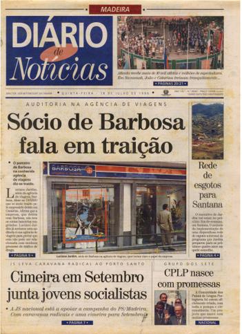Edição do dia 18 Julho 1996 da pubicação Diário de Notícias