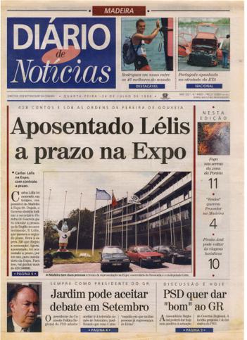 Edição do dia 24 Julho 1996 da pubicação Diário de Notícias