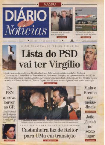 Edição do dia 27 Julho 1996 da pubicação Diário de Notícias